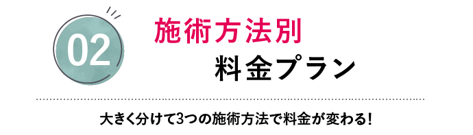 アートメイクの料金システム2