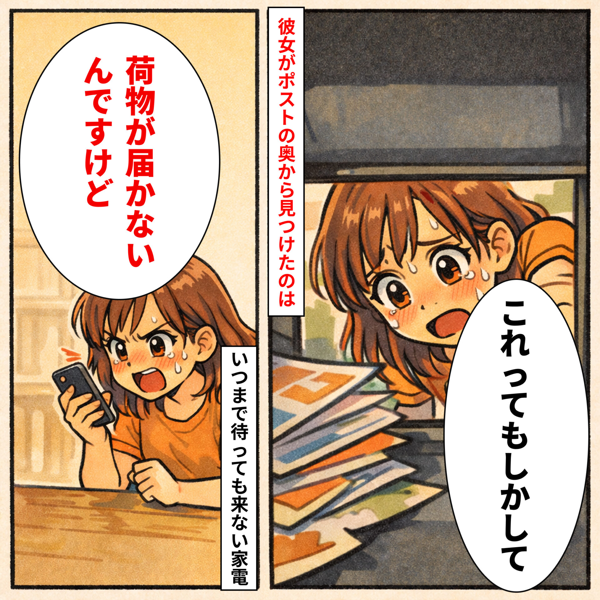 Group 269 | GLAM(グラム)|自分らしく生きる女性に、1日1GLAMを。 「荷物が届かない!」とクレームの電話を入れる客。だが、自分の家のポストの奥を見て顔面蒼白に【短編小説】