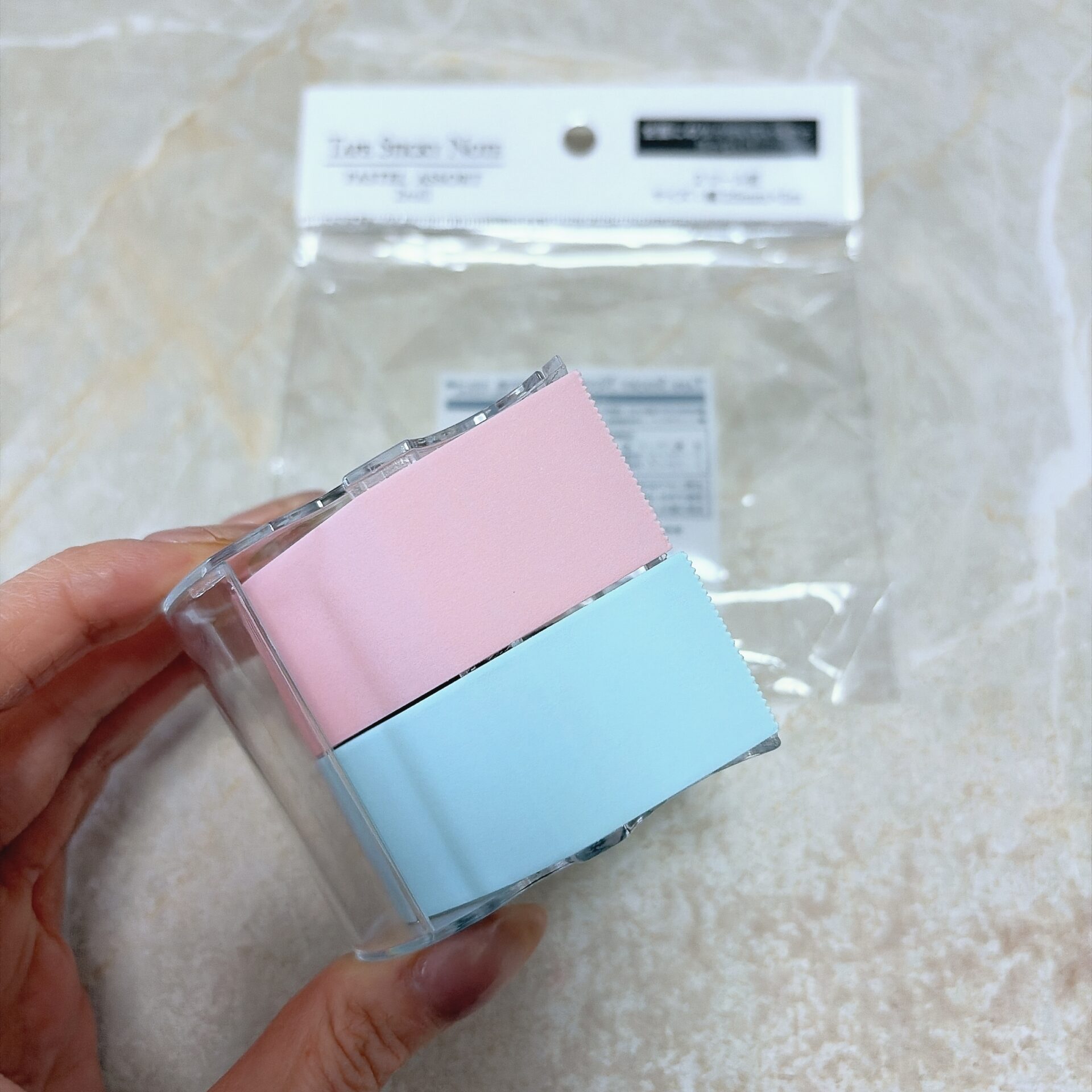 テープふせん紙　２ロール組　パステル