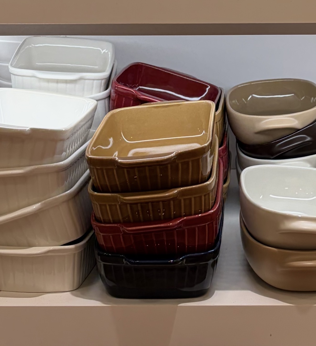 グラタン皿 長角 オールドカラー