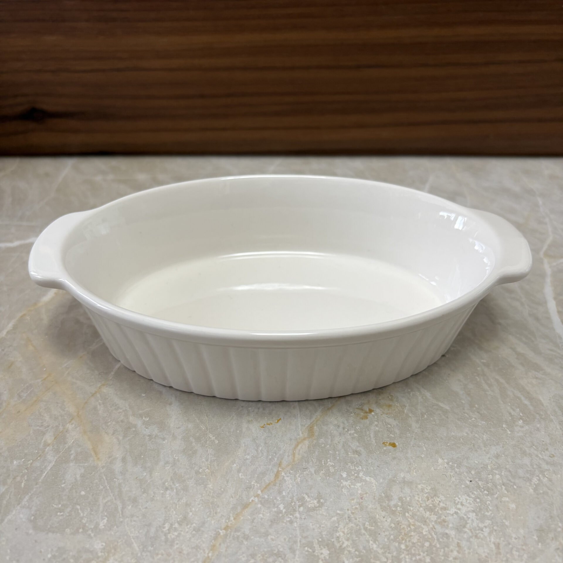 グラタン皿オーバル 白ベイク