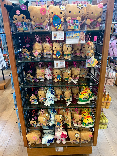 ABCストアの日焼けキティコーナー