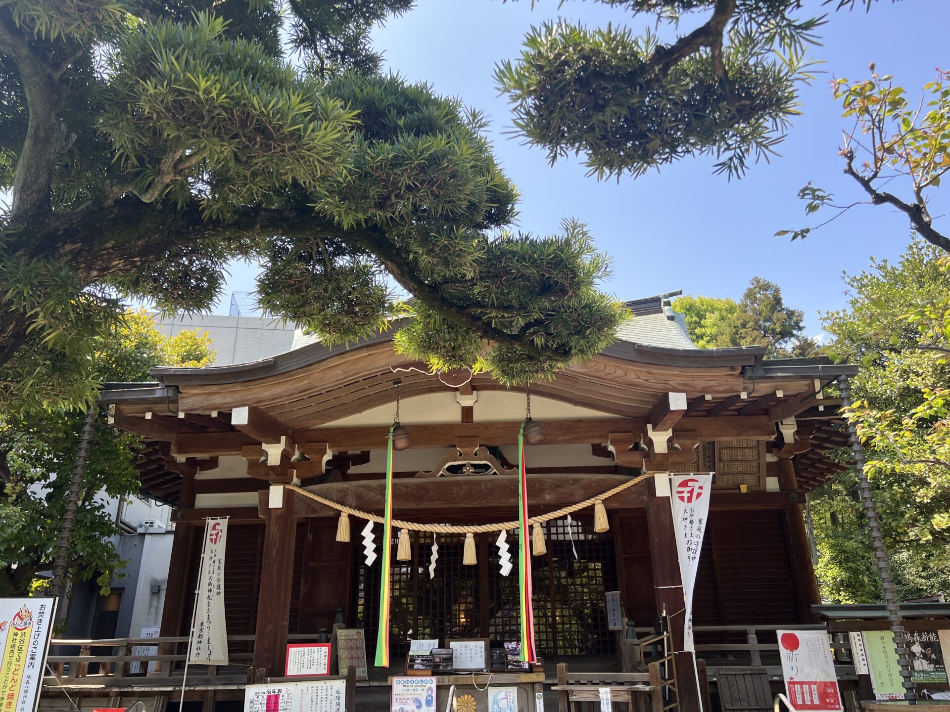 鳩森八幡神社の御社殿