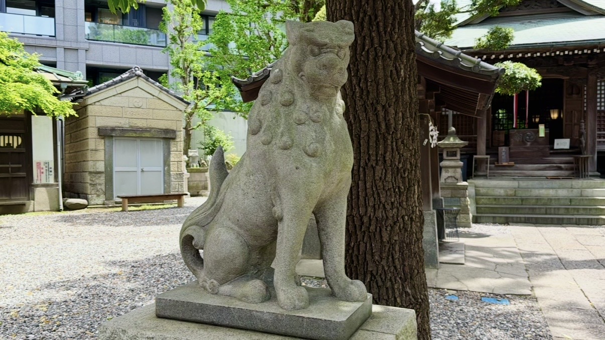 廣尾稲荷神社の狛犬像