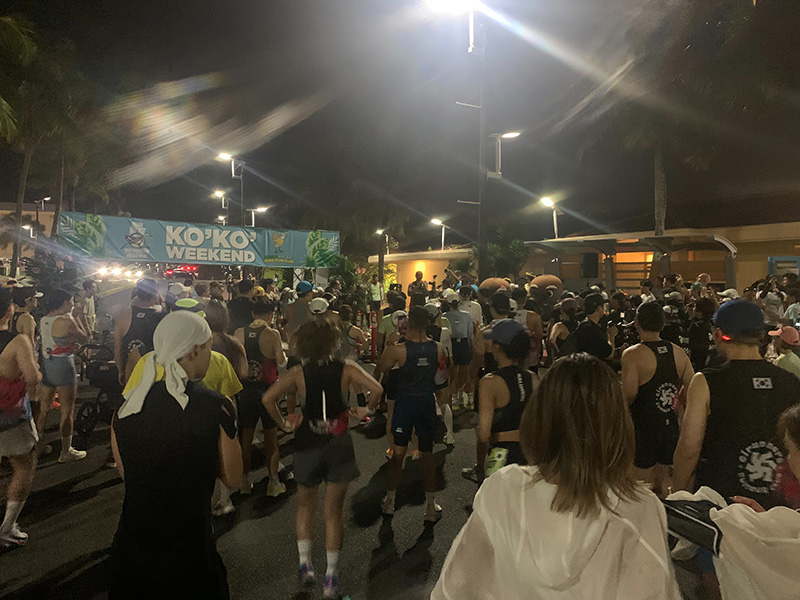 グアムココロードレース 準備体操