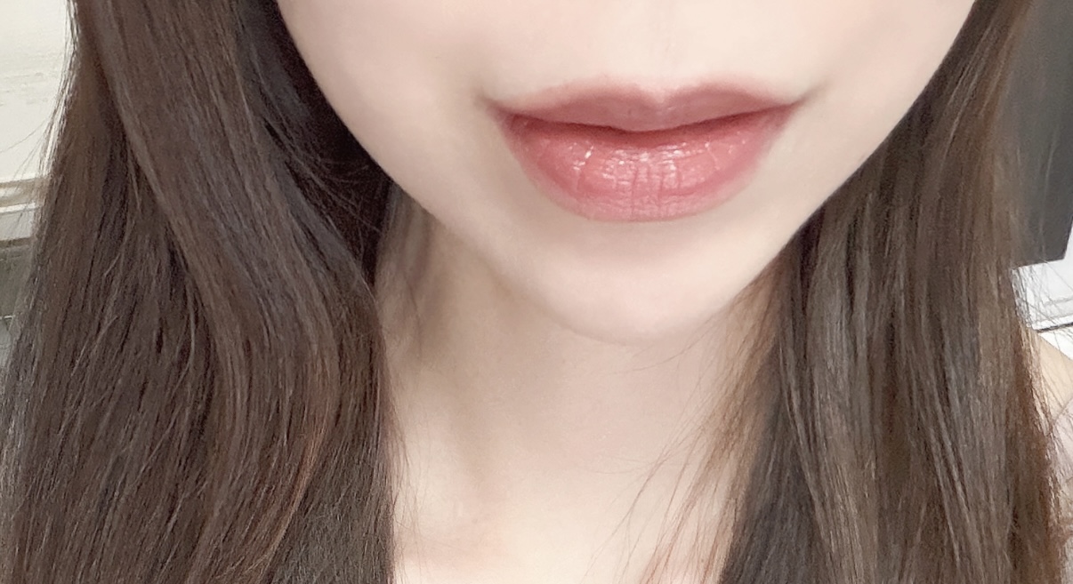 リップを塗った後