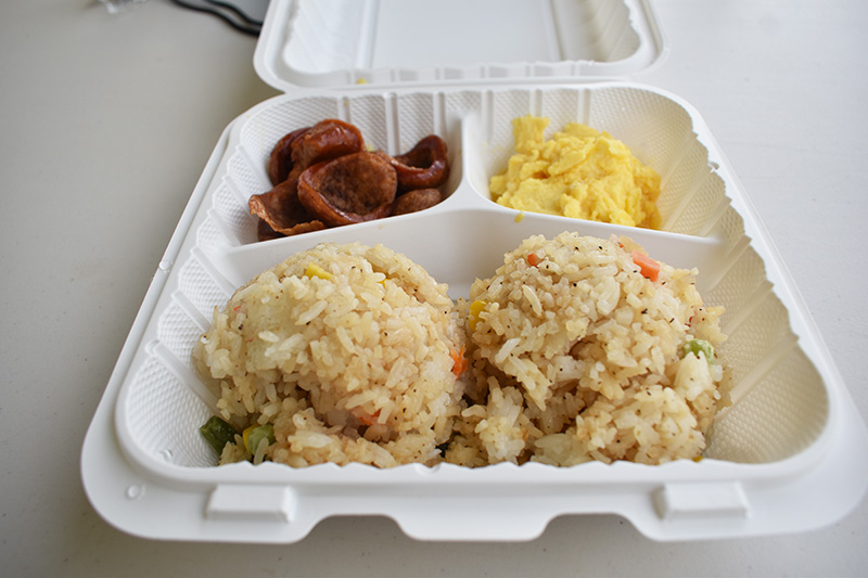 グアムココロードレースで提供された朝食