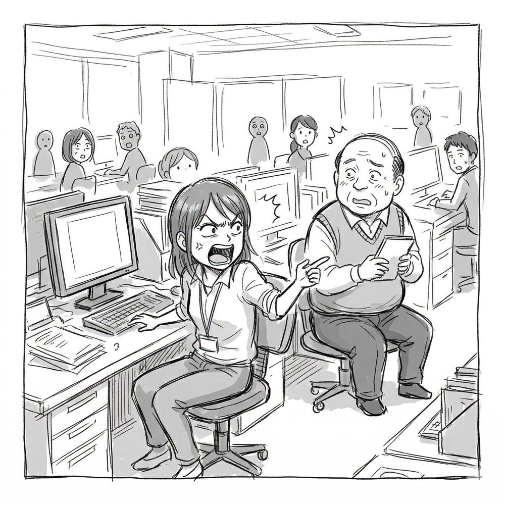 何でも聞いてくる職場の「かまってちゃんおじさん」に限界突破でブチギレた結果 | GLAM(グラム)|自分らしく生きる女性に、1日1GLAMを。 何でも聞いてくる職場の「かまってちゃんおじさん」に限界突破でブチギレた結果