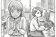 「ごめん、今めちゃくちゃテンパってて！この資料まとめといてくれる？」と仕事を振ってくる先輩。しかし、激務のはずのPCモニターに表示されていたのは