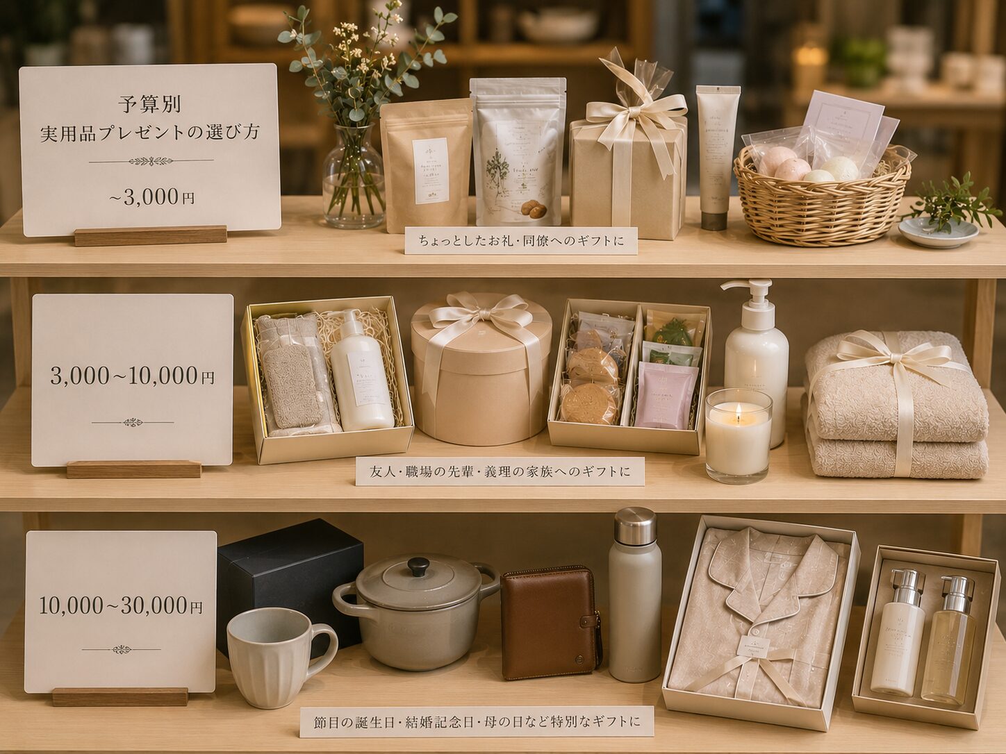 予算別実用プレゼントの選び方