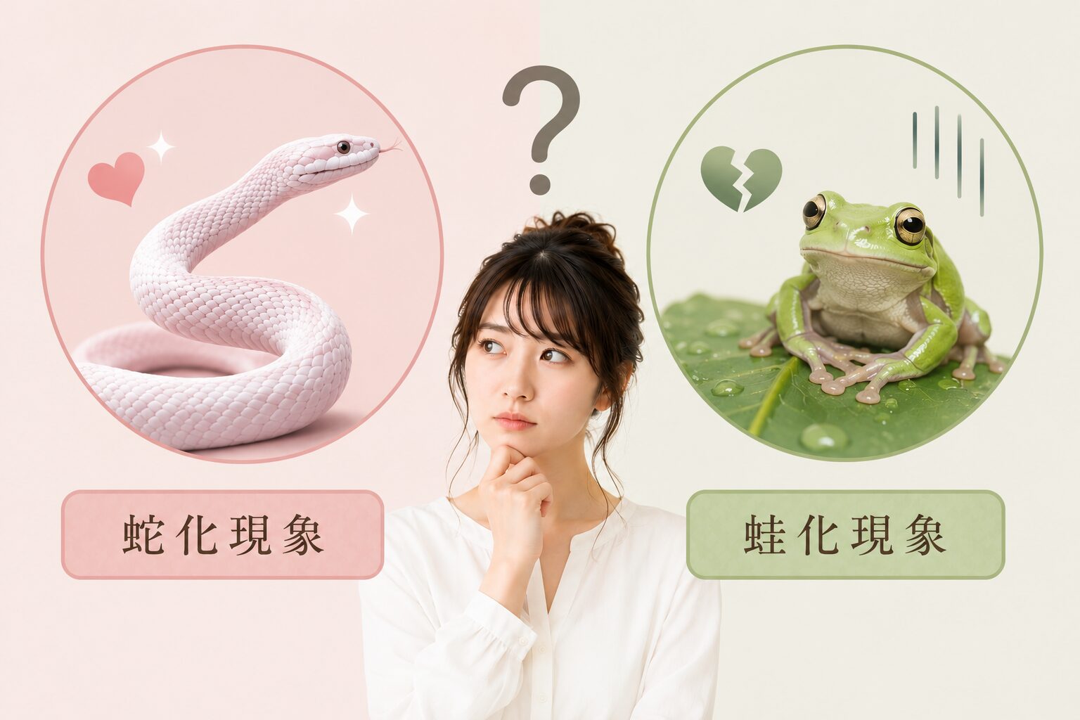 蛇化現象と蛙化現象の決定的な違い