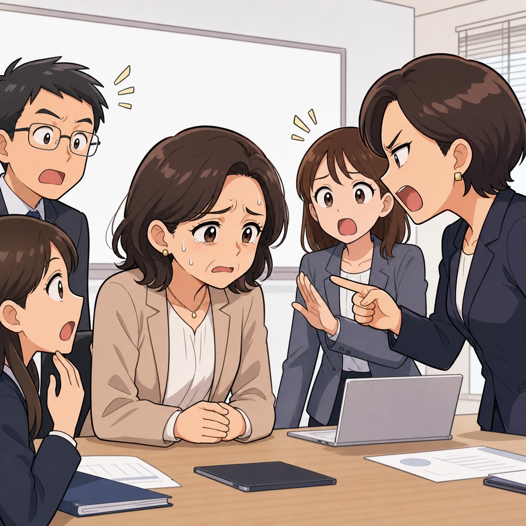「全然資料が違う!確認してる?」会議で私を詰める先輩。だが、同僚の一言で立場が一変した瞬間 | GLAM(グラム)|自分らしく生きる女性に、1日1GLAMを。
