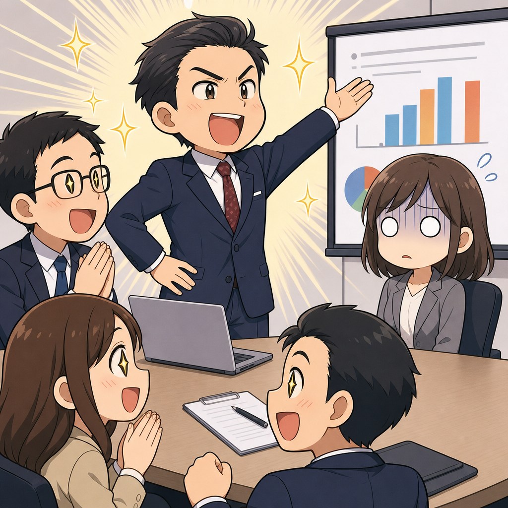 「ふーん」私が出したアイデアに聞く耳を持たなかった課長。だが、会議での課長の発言に思わずドン引き | GLAM(グラム)|自分らしく生きる女性に、1日1GLAMを。