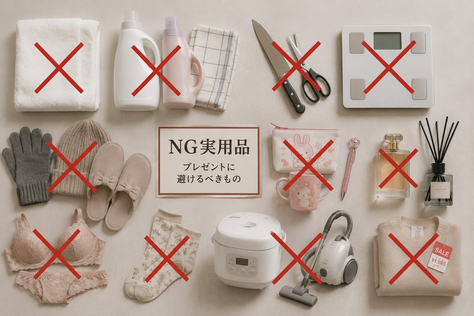 NG実用品プレゼント例