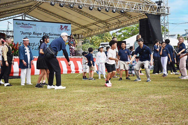 2026グアム日本人会春祭り グアム国際日本人学校による縄跳びパフォーマンス