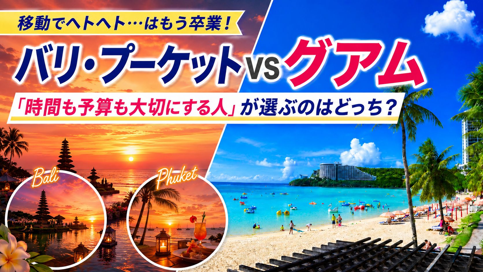 移動でヘトヘト…はもう卒業。バリ・プーケットよりグアムが『時間も予算も大切にする人』に選ばれる理由 | GLAM(グラム)|自分らしく生きる女性に、1日1GLAMを。 移動でヘトヘト…はもう卒業。バリ・プーケットよりグアムが『時間も予算も大切にする人』に選ばれる理由