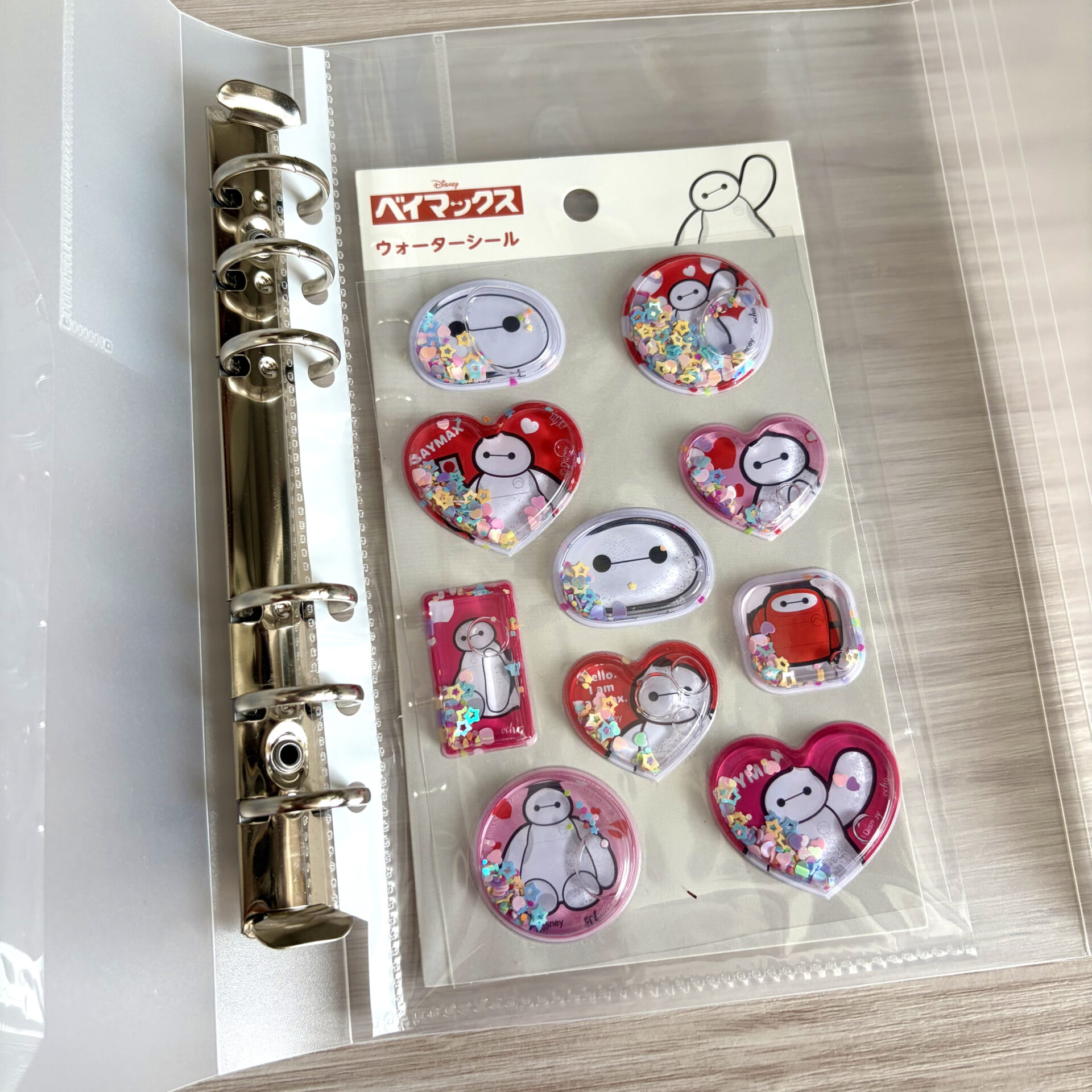 02-3 | GLAM(グラム)|自分らしく生きる女性に、1日1GLAMを。 6リングバインダー フロストにセットした状態