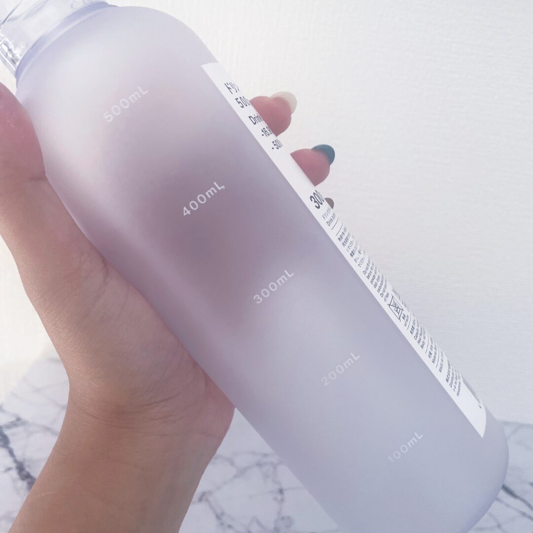 ドリンクボトル（WH）500mL　メモリ