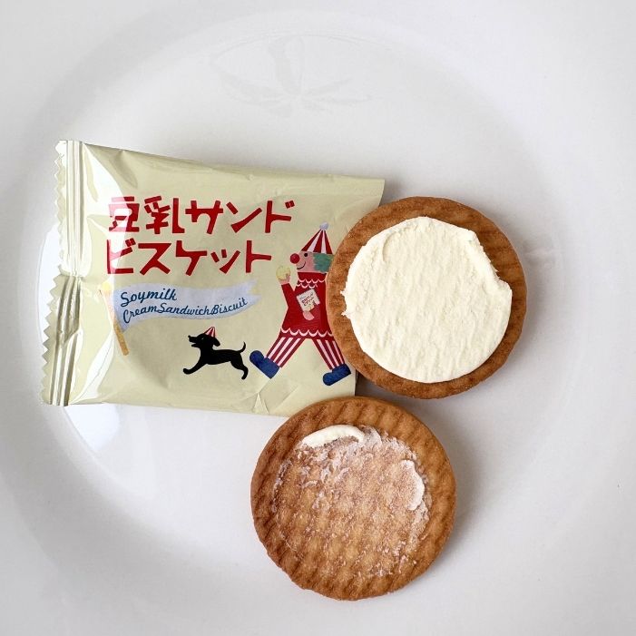 豆乳サンドビスケットの中身